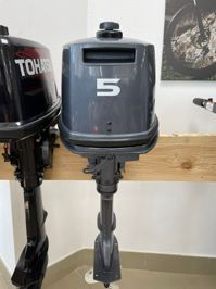 купить 2х-тактный лодочный мотор YAMAHA 5CMHS Б/У в Москве - фото 