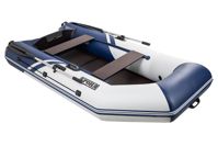 купить Лодка ПВХ БРОНЯ 280 СК Белый - синий в Москве - фото 