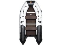 купить Лодка ПВХ РИВЬЕРА Максима 3600 СК "Комби" светло-серый/черный в Москве - фото 