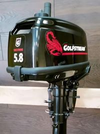 купить 2х-тактный лодочный мотор GOLFSTREAM Т 5.8 ВМS Б/У в Москве - фото 