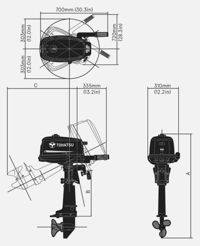 купить 2х-тактный лодочный мотор TOHATSU M 5 BD S в Москве - фото 
