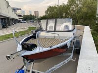 купить Комплект Алюминиевая лодка (катер) Mikatsu (Микатсу) 470 (Z43) Premium + мотор Sharmax SMF60FEL-T EFI в Москве - фото 