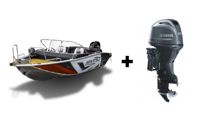 купить Комплект Алюминиевая лодка (катер) Mikatsu (Микатсу) 470 (Z43) Premium + мотор Yamaha F60FETL в Москве - фото 