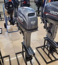 купить 2х-тактный лодочный мотор HND OB9.9 HS PRO Б/У в Москве - фото 