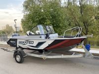 купить Комплект Алюминиевая лодка (катер) Mikatsu (Микатсу) 470 (Z43) Premium + мотор Sharmax SMF60FEL-T EFI в Москве - фото 