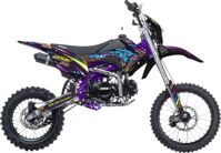 купить Мотоцикл BSE MX 125 17/14 Purple Dragon PITBIKE в Москве - фото 