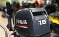 купить 2х-тактный лодочный мотор YAMAHA 15FMHS Б/У в Москве - фото 