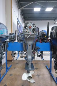 купить 2х-тактный лодочный мотор YAMAHA 40XWS Б/У в Москве - фото 