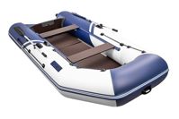 купить Лодка ПВХ БРОНЯ 340 СК Белый - синий в Москве - фото 