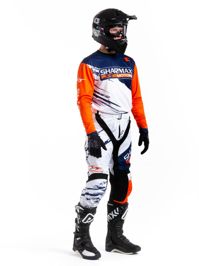 купить Мотоштаны Sharmax White-Orange в Москве - фото 