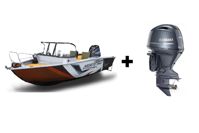 купить Комплект Алюминиевая лодка (катер) Mikatsu (Микатсу) 570 (Z43) Standard + мотор Yamaha F115BETL в Москве - фото 