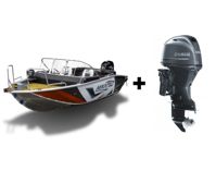 купить Комплект Алюминиевая лодка (катер) Mikatsu (Микатсу) 475 (Z43) Standard + мотор Yamaha F60FETL в Москве - фото 