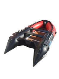 купить Лодка ПВХ STORMLINE Flexiteek 360 (черно-зеленая/красно-черная) в Москве - фото 