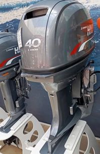 купить 2х-тактный лодочный мотор HND OB40 ERTS Б/У в Москве - фото 