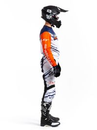 купить Мотоштаны Sharmax White-Orange в Москве - фото 