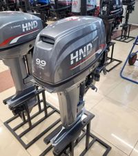 купить 2х-тактный лодочный мотор HND OB9.9 HS PRO Б/У в Москве - фото 