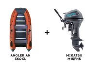 купить Лодка ПВХ ANGLER AN 360XL + 2х-тактный лодочный мотор MIKATSU M15FHS в Москве - фото 