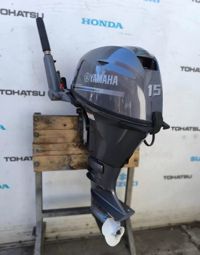 купить 4х-тактный лодочный мотор YAMAHA F15CMHS Б/У в Москве - фото 