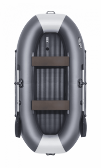 купить Гребная лодка ПВХ ТАЙМЕНЬ V-290 НД графит-серый в Москве - фото 