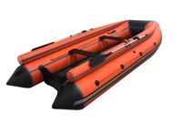 купить Лодка ПВХ ORCA 380 НД с фальшбортом оранжевый/черный в Москве - фото 