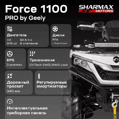 купить Квадроцикл SHARMAX Force 1100 LTD в Москве - фото 