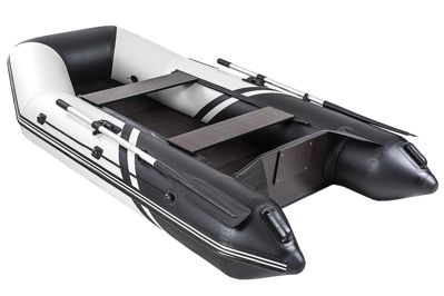 купить Лодка ПВХ БРОНЯ 280 Белый - чёрный в Москве - фото 