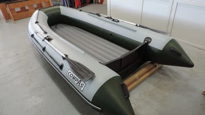 купить Лодка ПВХ COMPAS 380S + 2х-тактный лодочный мотор HDX T 30 FWS в Москве - фото 