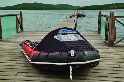 купить Лодка ПВХ STORMLINE Heavy Duty AL 380 + 2х-тактный лодочный мотор TOHATSU M 25 S в Москве - фото 