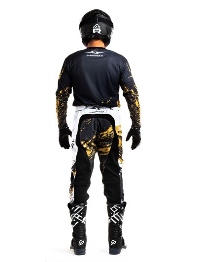 купить Мотоштаны Sharmax Black-gold в Москве - фото 