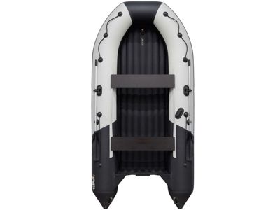купить Лодка ПВХ РИВЬЕРА Компакт 3800 нднд "комби" светло-серый/черный в Москве - фото 