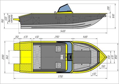 купить Катер-лодка алюминиевая ТРИЕРА 540 Боурайдер Комфорт в Москве - фото 