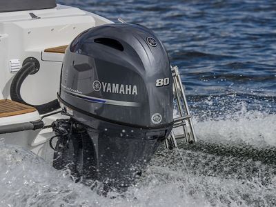 купить 4х-тактный лодочный мотор YAMAHA F80DETX в Москве - фото 