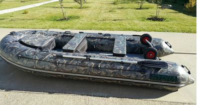 купить Лодка ПВХ HYDRA Nova 400 Люкс камуфляж + 4х-тактный лодочный мотор NISSAN MARINE NMF 40 A ETS в Москве - фото 