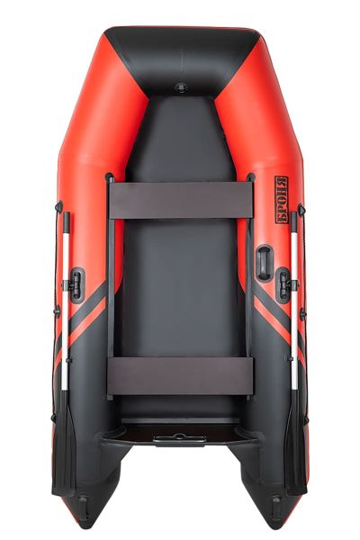 купить Лодка ПВХ БРОНЯ 280 Красный - чёрный в Москве - фото 