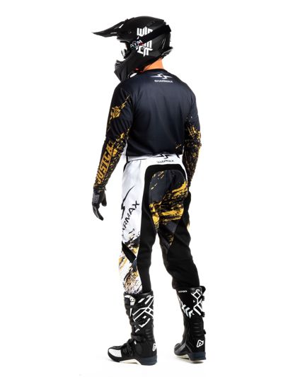 купить Мотоштаны Sharmax Black-gold в Москве - фото 