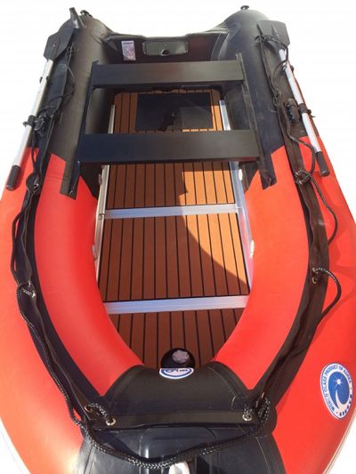 купить Лодка ПВХ STORMLINE Flexiteek 340 (черно-зеленая/красно-черная) в Москве - фото 