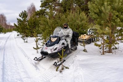 купить Снегоход РУССКАЯ МЕХАНИКА Tayga Patrul 800 SWT в Москве - фото 