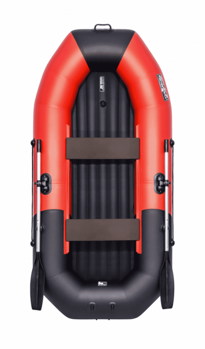купить Гребная лодка ПВХ ТАЙМЕНЬ N-270 НД красно-чёрный в Москве - фото 