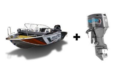 Комплект Алюминиевая лодка (катер) Mikatsu (Микатсу) 470 (Z43) Sport + мотор Mikatsu MF40FEL-T-EFI в Москве