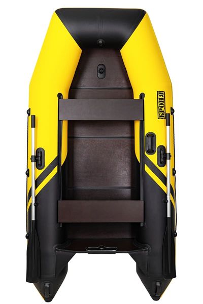 купить Лодка ПВХ БРОНЯ 280 СК Жёлтый - чёрный в Москве - фото 