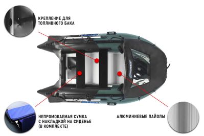 купить Лодка ПВХ STORMLINE Adventure Extra 340 (2024) в Москве - фото 