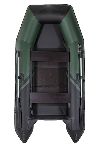 купить Лодка ПВХ БРОНЯ 280 Зелёный - чёрный в Москве - фото 