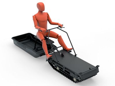 купить Мотобуксировщик BALTMOTORS SnowdogX Fun 7.8 KW·H (электрический) в Москве - фото 