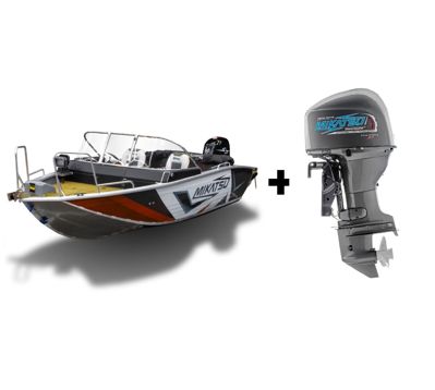 купить Комплект Алюминиевая лодка (катер) Mikatsu (Микатсу) 475 (Z43) Sport + мотор Mikatsu MF60FEL-T-EFI в Москве - фото 