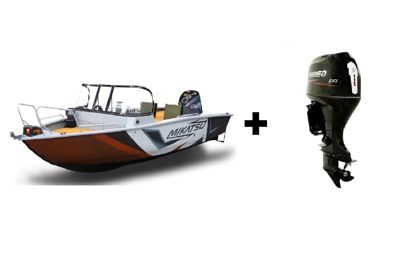 купить Комплект Алюминиевая лодка (катер) Mikatsu (Микатсу) 570 (Z43) Standard + мотор Hidea HDEF 115 FEL-T EFI в Москве - фото 