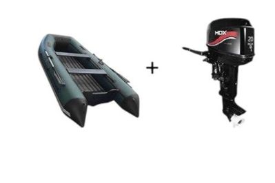 Лодка ПВХ ORCA 360 НДНД + 2х-тактный лодочный мотор HDX T 20 BMS в Москве