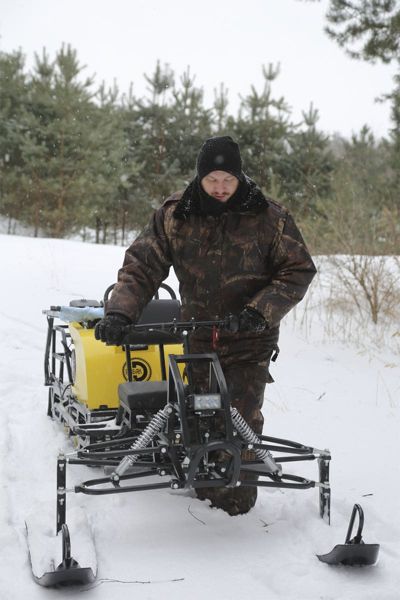 купить Мотобуксировщик РЫБАК PKD. PSD 15 л.с. (длинная база 1430мм) в Москве - фото 