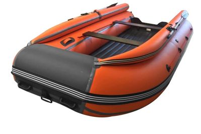купить Лодка ПВХ ORCA 380 НД с фальшбортом оранжевый/черный в Москве - фото 