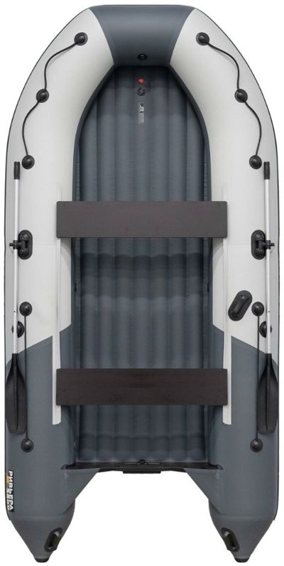 Лодка ПВХ РИВЬЕРА Компакт 3800 нднд "комби" светло-серый/графит в Москве