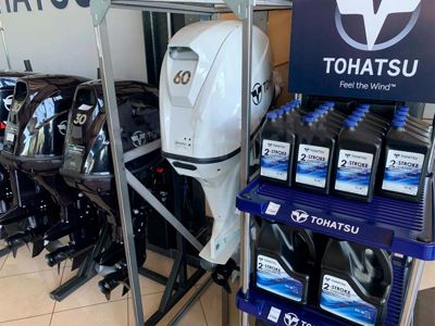 купить 4х-тактный лодочный мотор TOHATSU MFS60 AETL Б/У в Москве - фото 